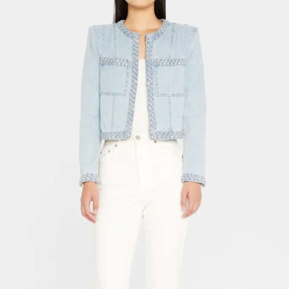 Veronica Beard Arrowe Cropped Denim Jacket - Picture 6 of 6